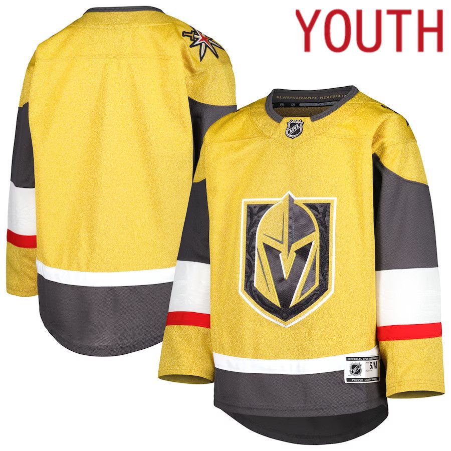 Youth Vegas Golden Knights Gold Alternate Premier NHL Jersey